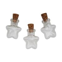 Бутылочки стеклянные декоративные "Звездочка" (3 шт.)