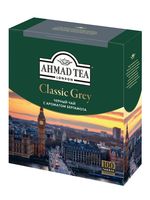 Чай чёрный "Ahmad Tea. С бергамотом" (100 пакетиков; саше)