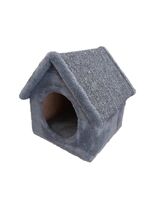 Домик для животных "Будка" (31х31х38 см; серый)