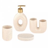 Набор для ванной комнаты "Мехико" (4 предмета; бежевый)