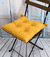 Подушка на стул "Velours" (42х42 см; горчичная)